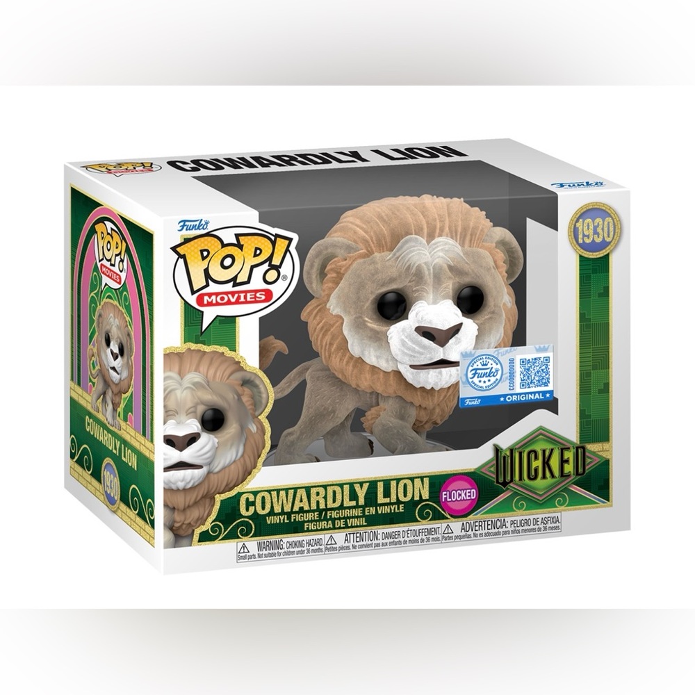 Funko Pop Movies #1930 Wicked Cowardly Lion Flocked
⭐️⭐️See info⭐️⭐️ New